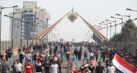 At least two demonstrators were killed in renewed anti-government rallies in the Iraqi capital on Friday