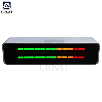 Level Indicator Multicolor LED Music Spectrum 12 Segment Stereo VU Meter Home Sound Control Light Bar DIY Power Amplifier
